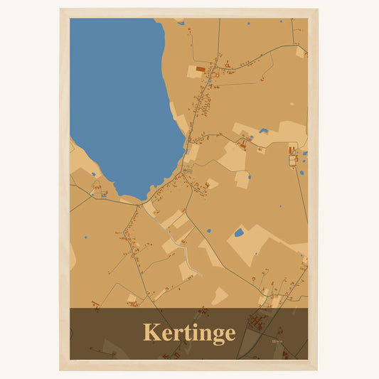 Kertinge plakat – Firkantet 2026 – Lys pastel brun