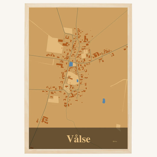 Vålse plakat – Firkantet 2026 – Lys pastel brun