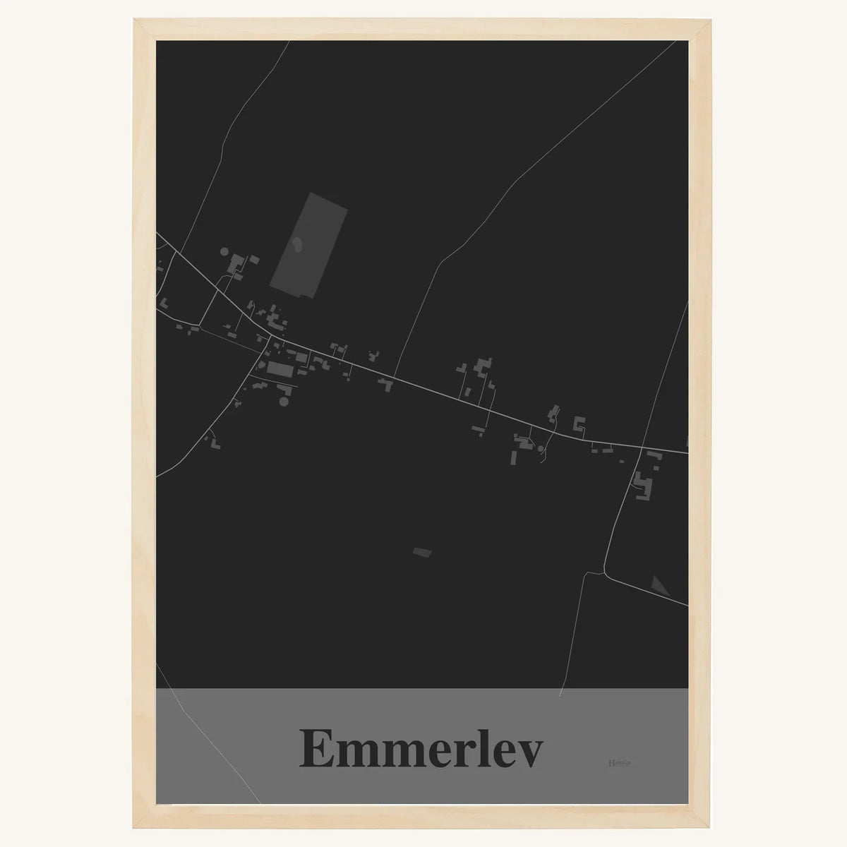 Emmerlev plakat – Firkantet 2026 – Mørk grå