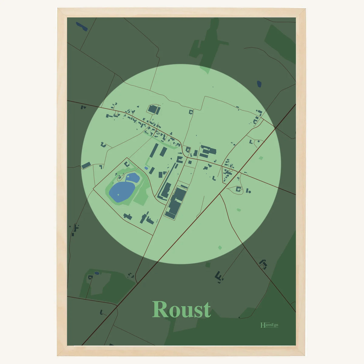 Roust plakat – Centrum 2026 – Lys pastel grøn