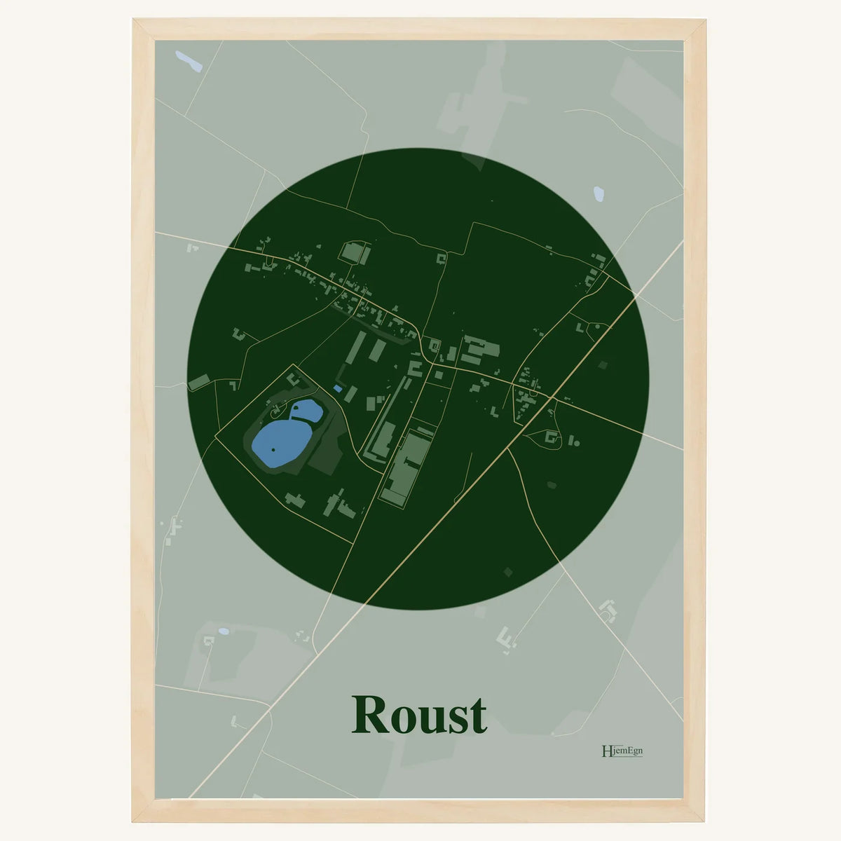 Roust plakat – Centrum 2026 – Mørk grøn
