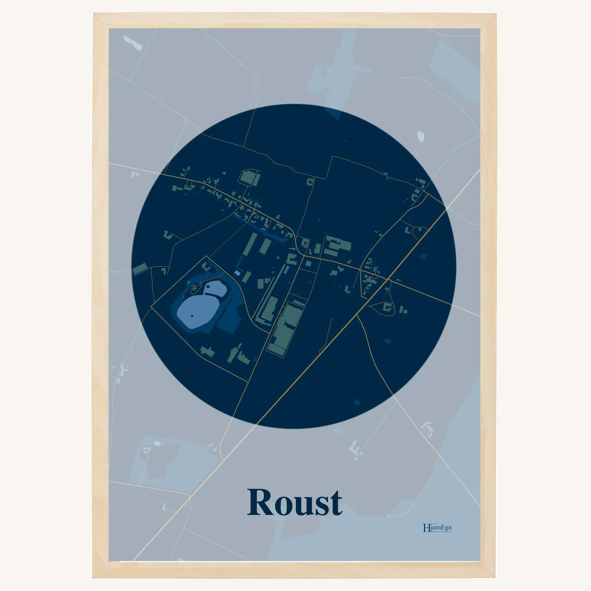 Roust plakat – Centrum 2026 – Mørk blå