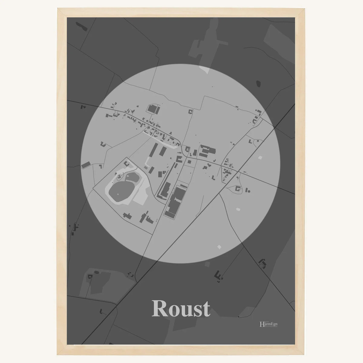 Roust plakat – Centrum 2026 – Lys pastel grå