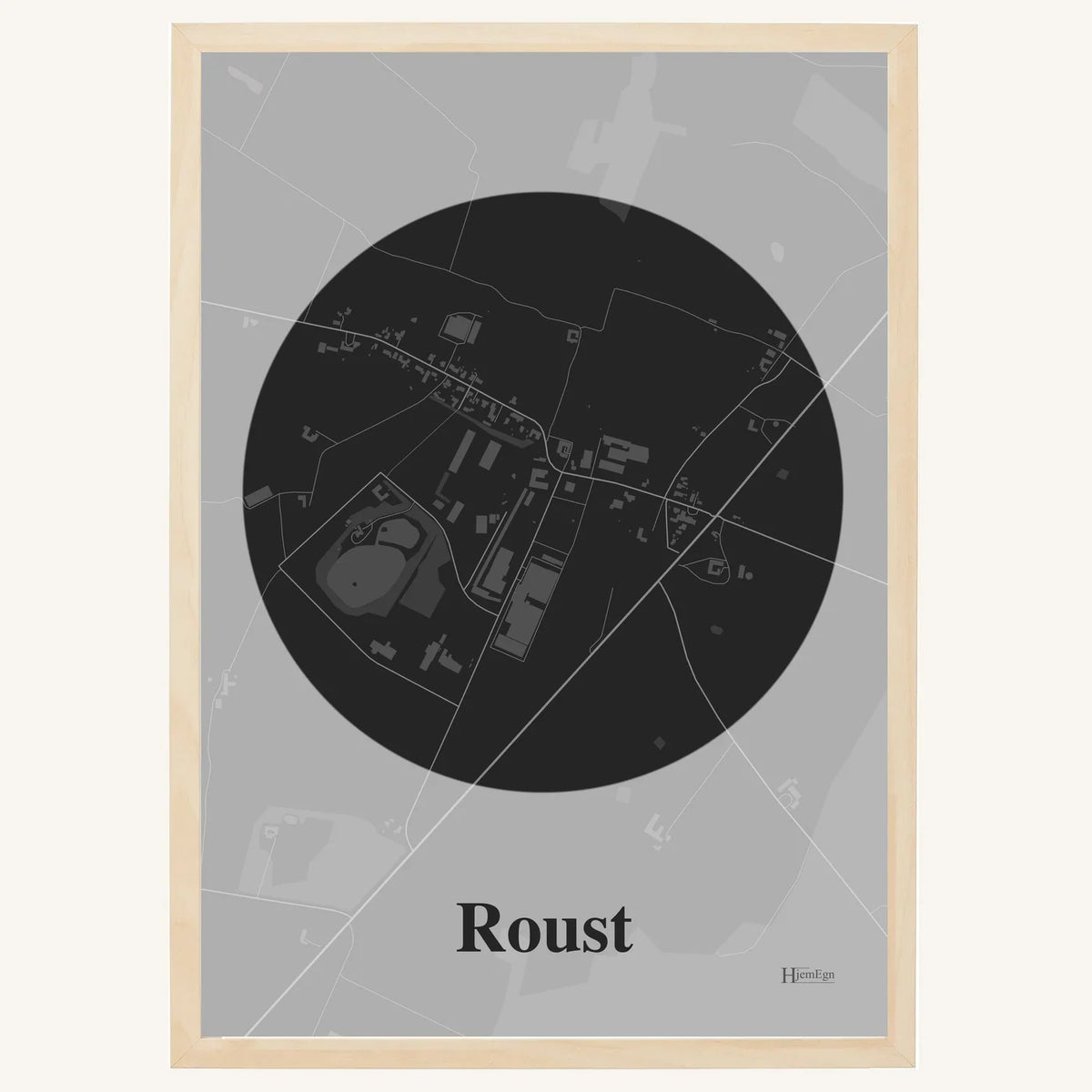 Roust plakat – Centrum 2026 – Mørk grå