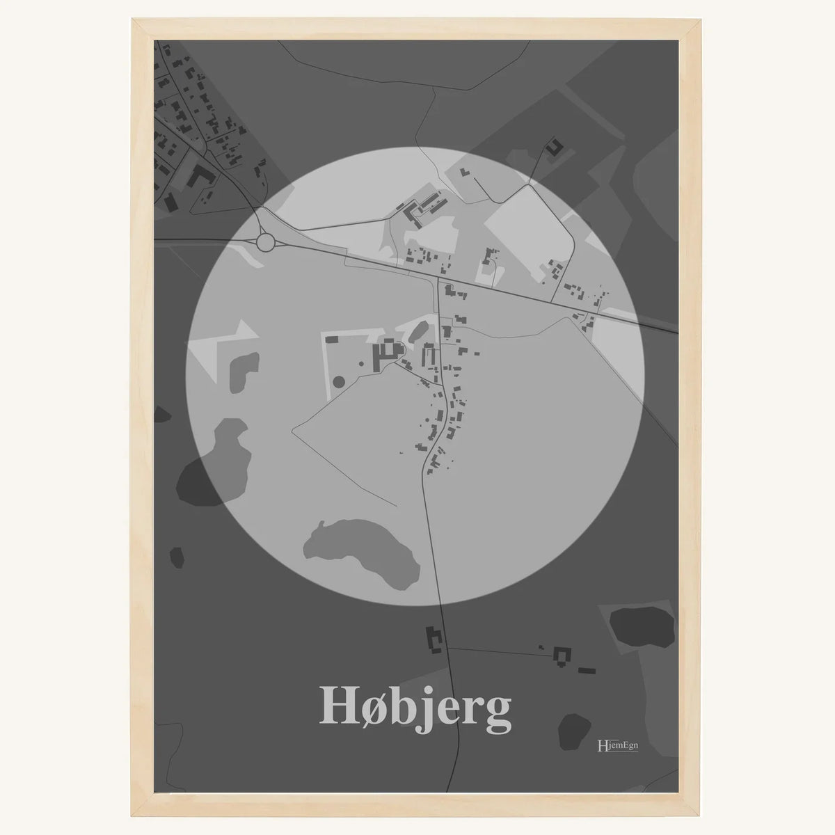 Høbjerg plakat – Centrum 2026 – Lys pastel grå