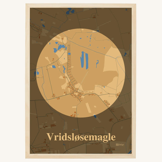 Vridsløsemagle plakat – Centrum 2026 – Lys pastel brun
