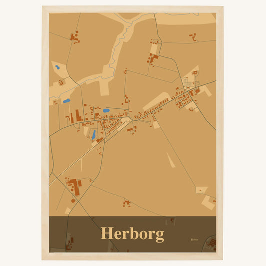 Herborg plakat – Firkantet 2026 – Lys pastel brun