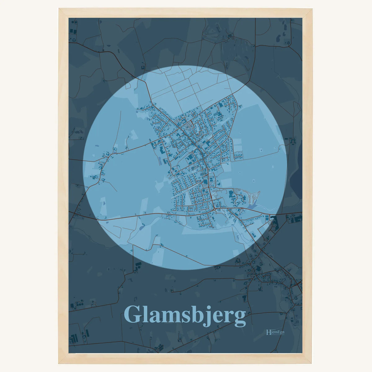 Glamsbjerg plakat – Centrum 2026 – Lys pastel blå