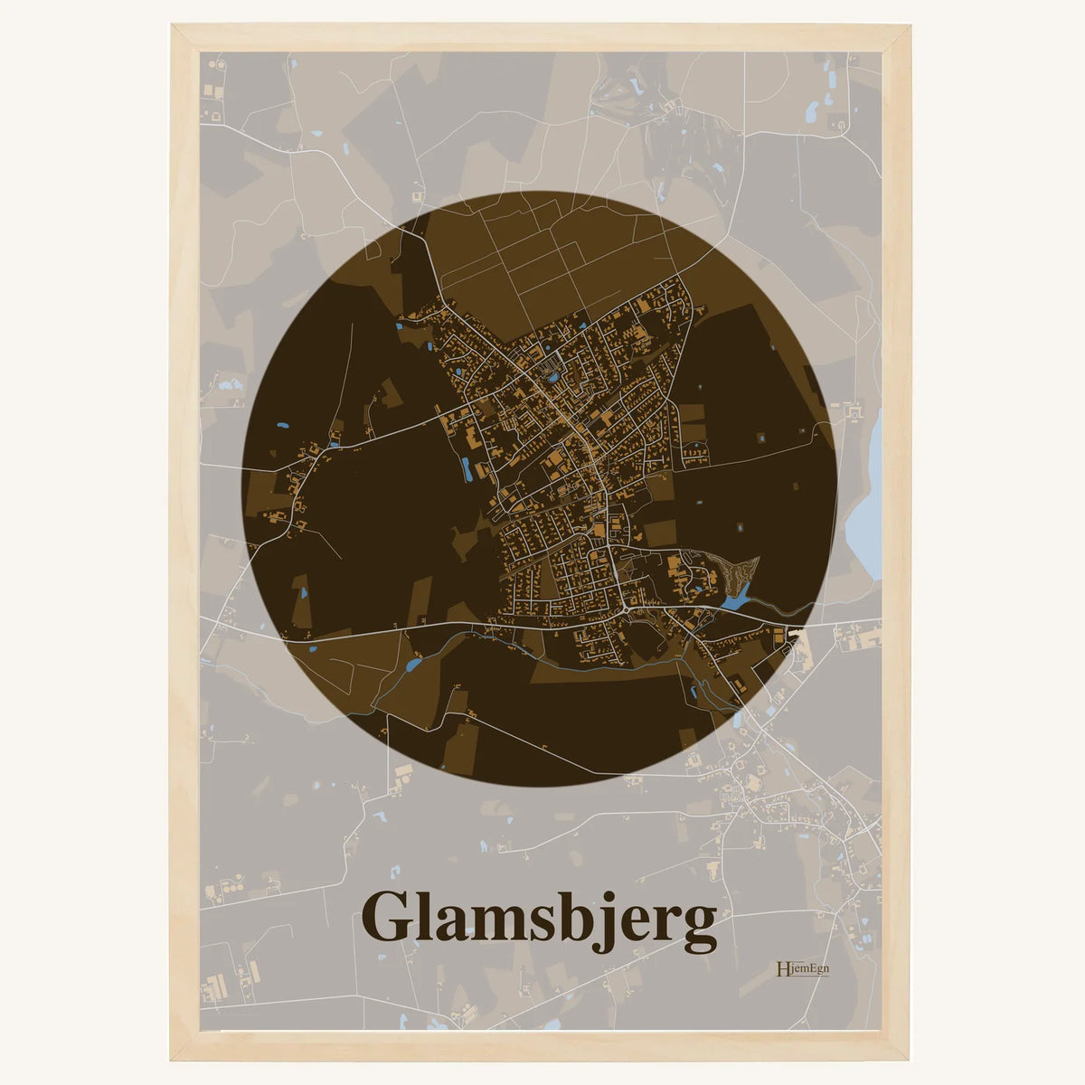 Glamsbjerg plakat – Centrum 2026 – Mørk brun