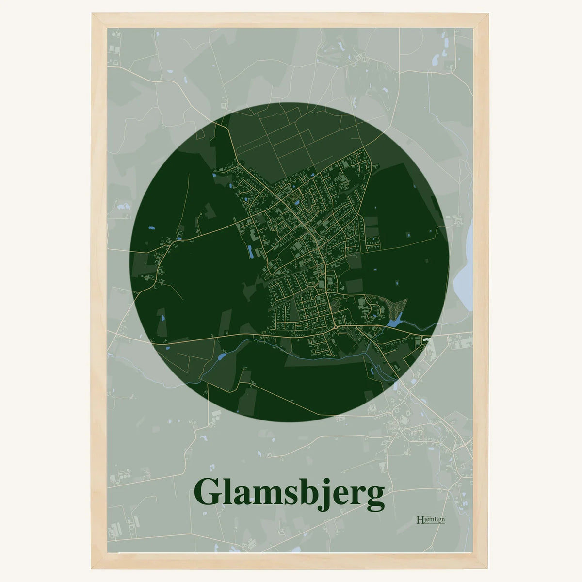 Glamsbjerg plakat – Centrum 2026 – Mørk grøn