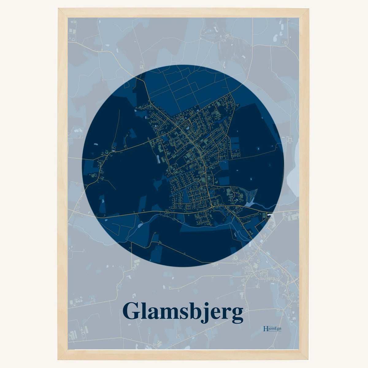 Glamsbjerg plakat – Centrum 2026 – Mørk blå