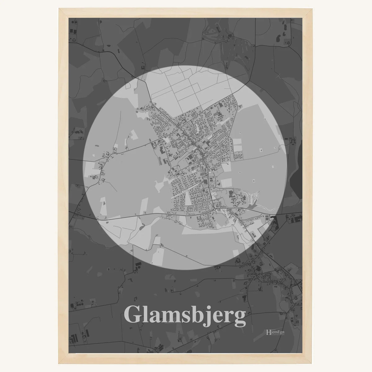 Glamsbjerg plakat – Centrum 2026 – Lys pastel grå