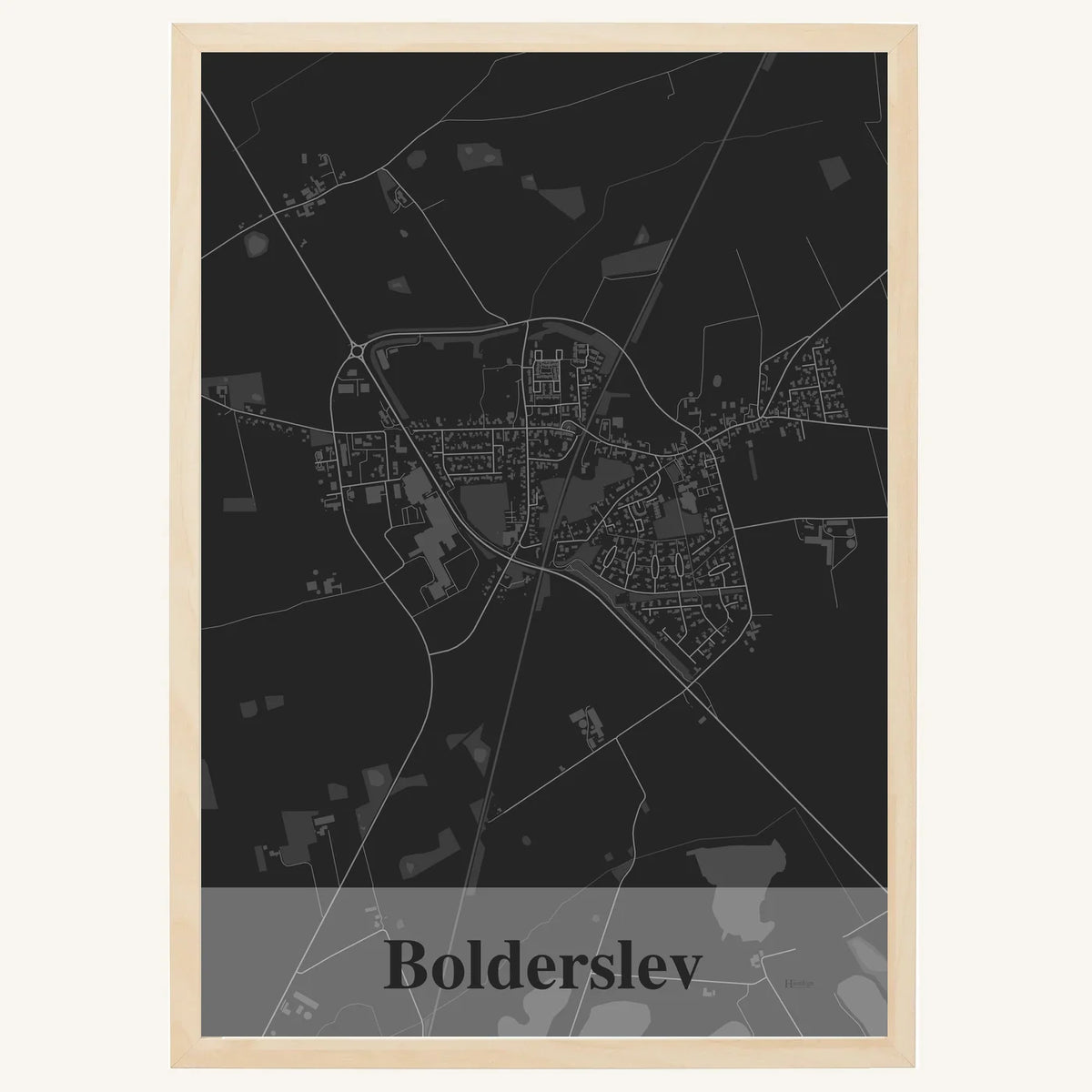 Bolderslev plakat – Firkantet 2026 – Mørk grå