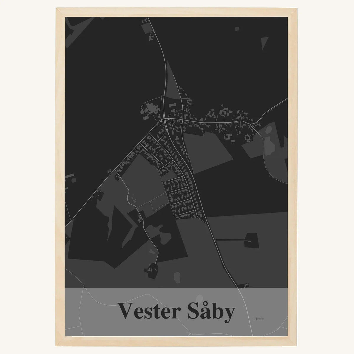 Vester Såby plakat – Firkantet 2026 – Mørk grå