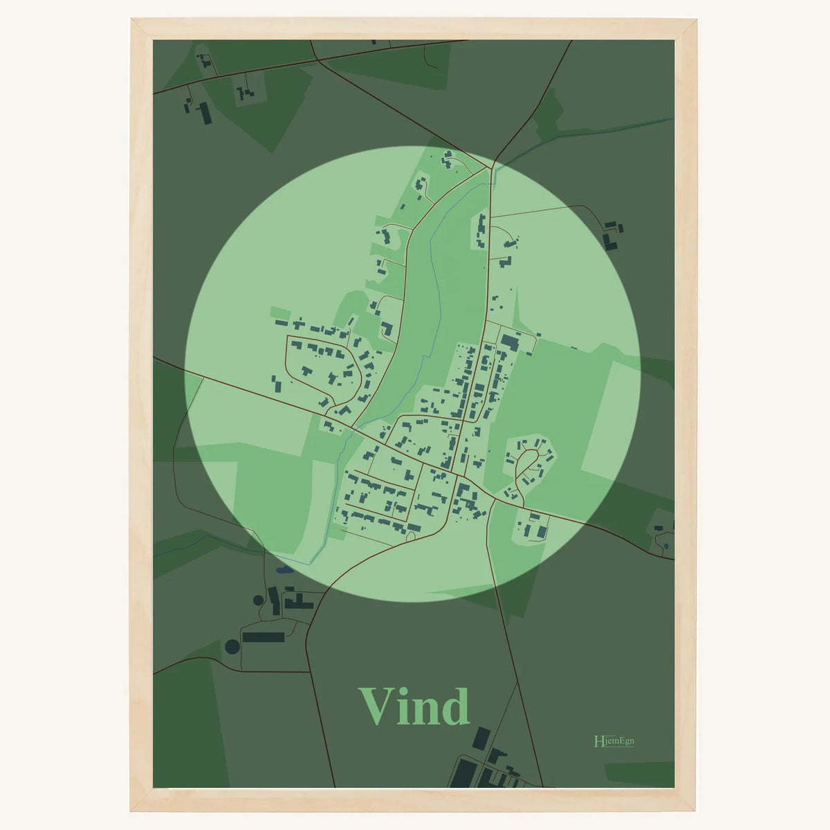 Vind plakat – Centrum 2026 – Lys pastel grøn