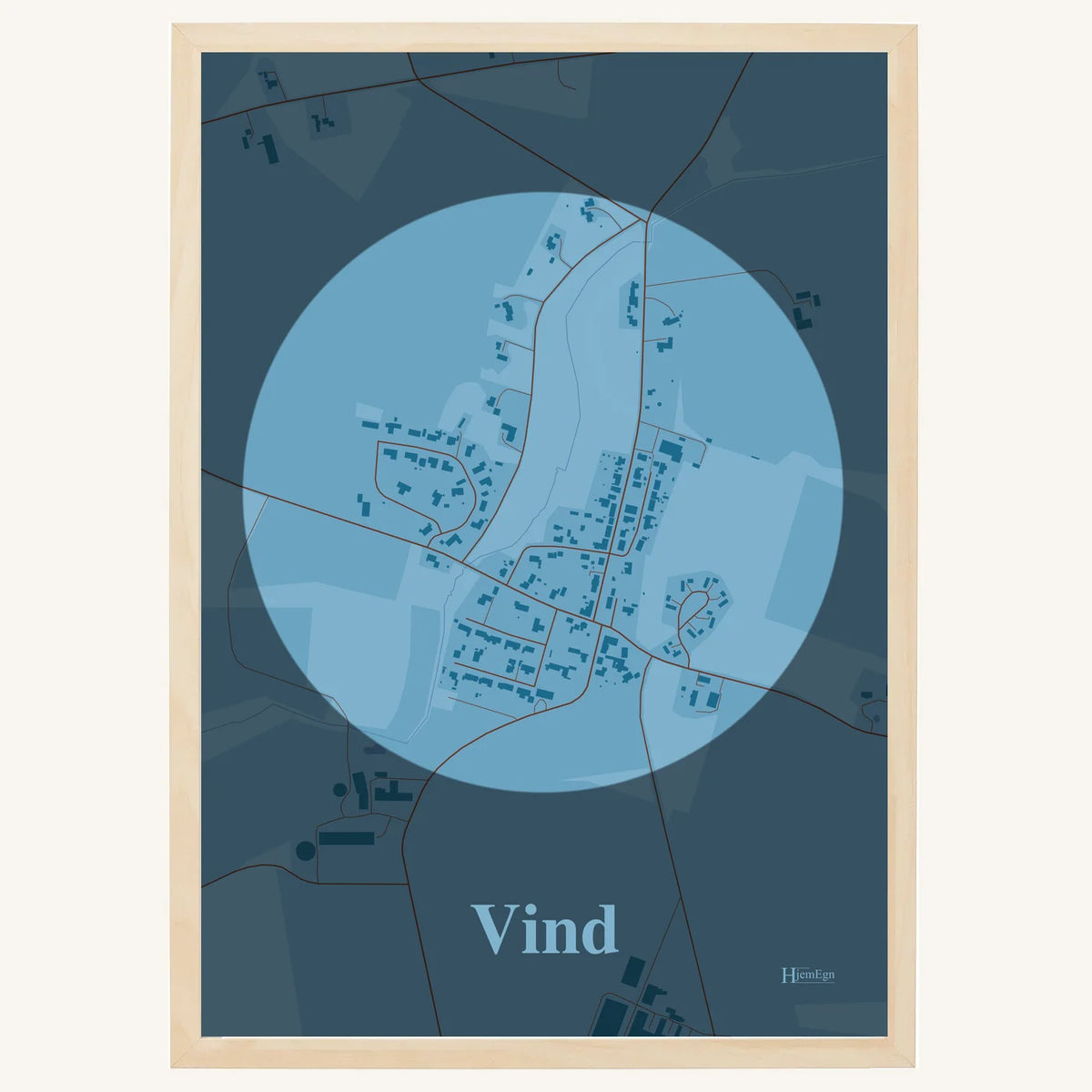 Vind plakat – Centrum 2026 – Lys pastel blå