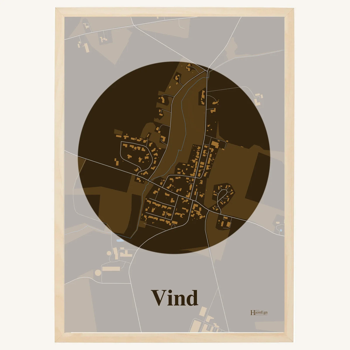 Vind plakat – Centrum 2026 – Mørk brun