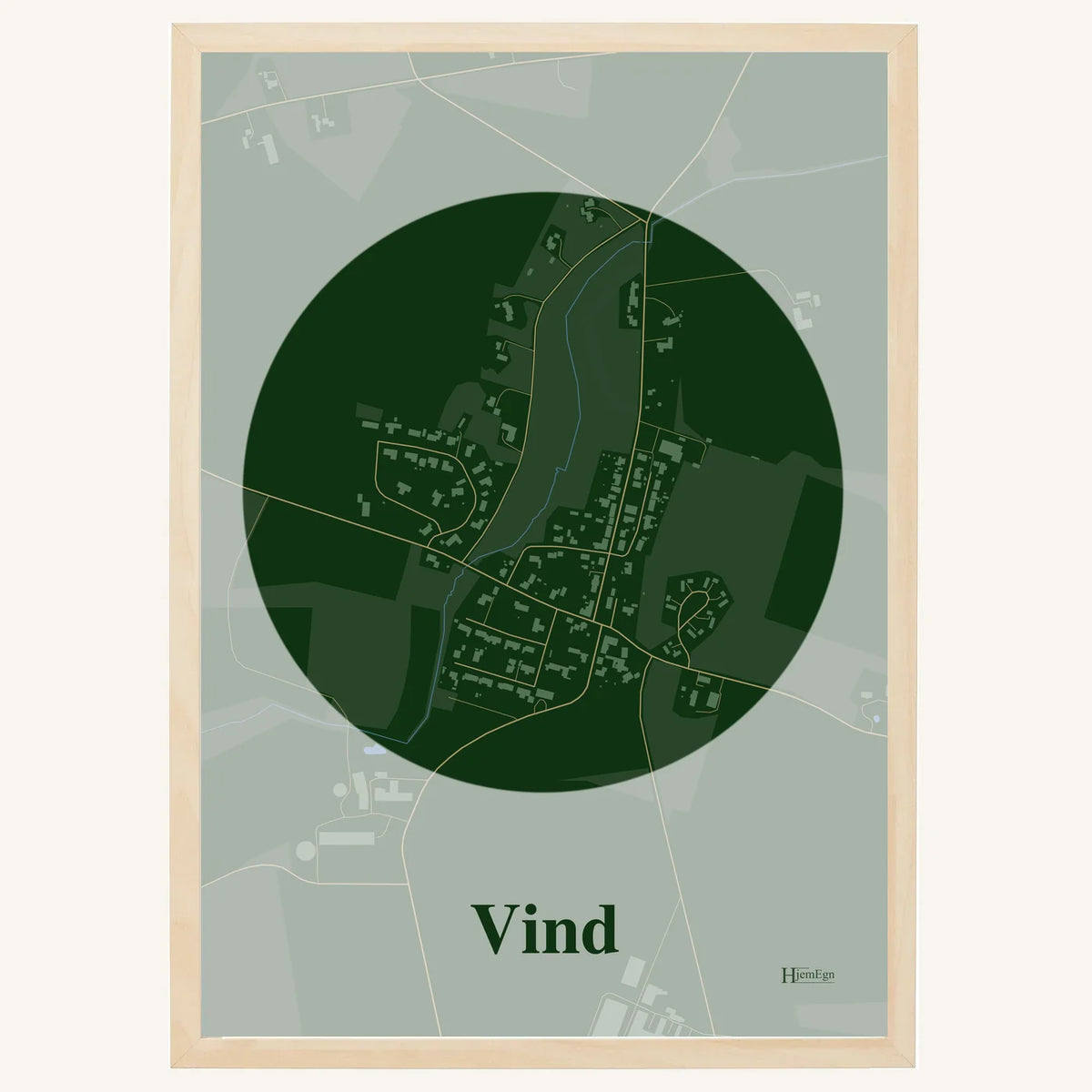 Vind plakat – Centrum 2026 – Mørk grøn
