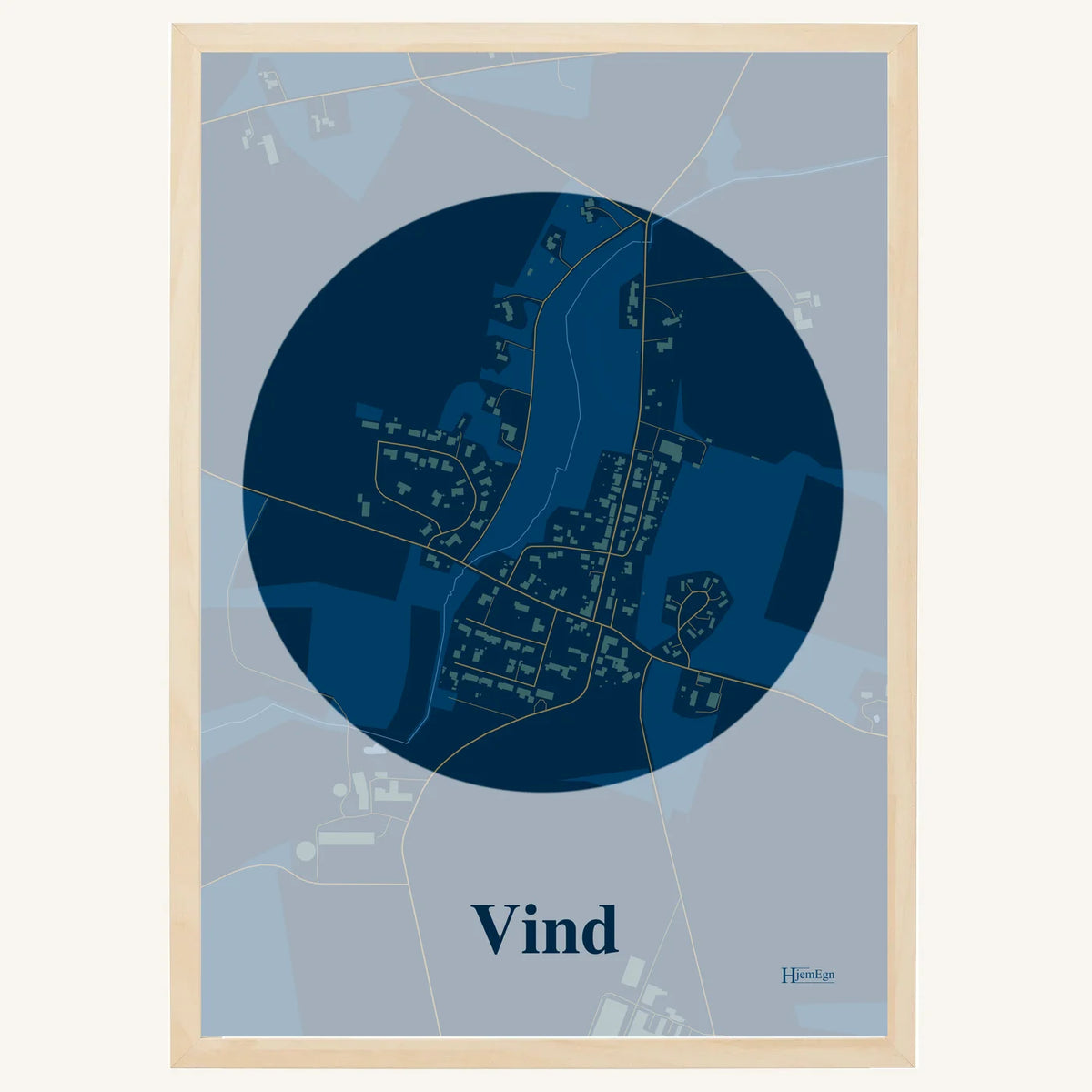 Vind plakat – Centrum 2026 – Mørk blå