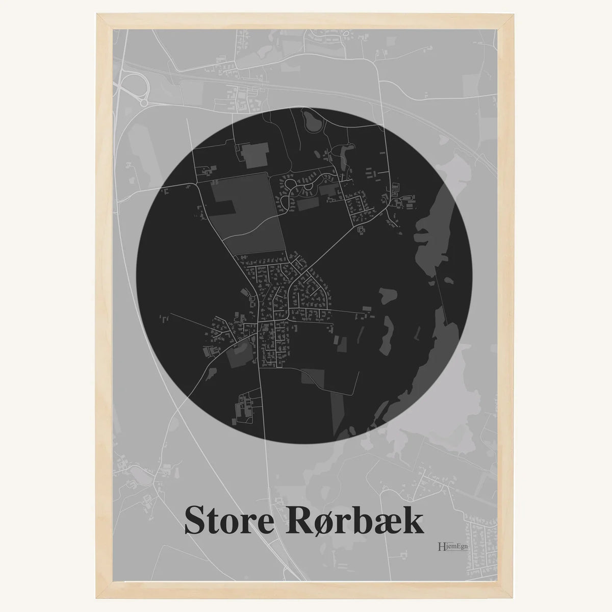 Store Rørbæk plakat – Centrum 2026 – Mørk grå