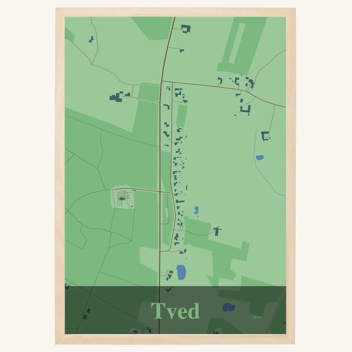 Tved plakat – Firkantet 2026 – Lys pastel grøn