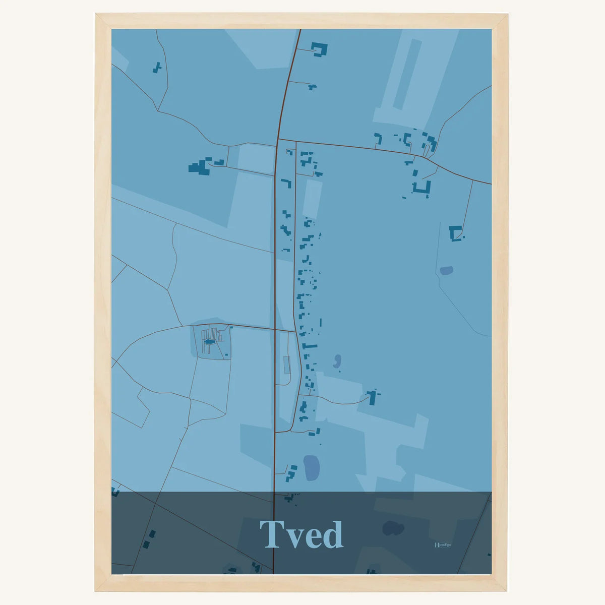 Tved plakat – Firkantet 2026 – Lys pastel blå