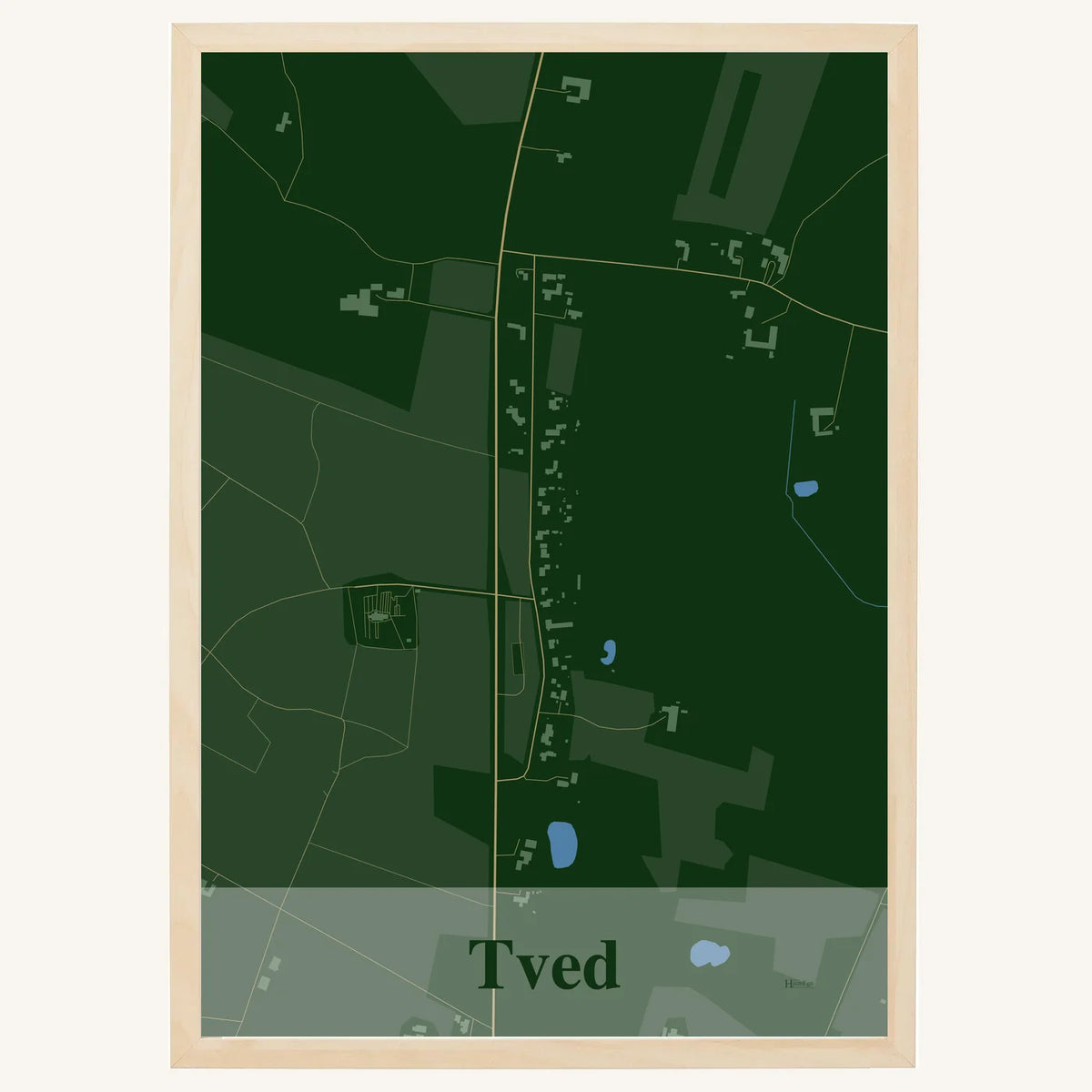 Tved plakat – Firkantet 2026 – Mørk grøn