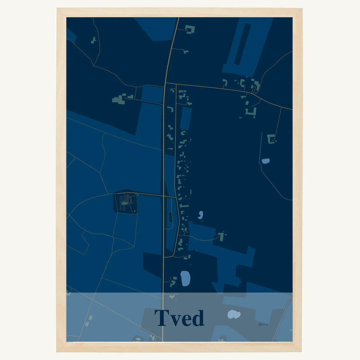 Tved plakat – Firkantet 2026 – Mørk blå