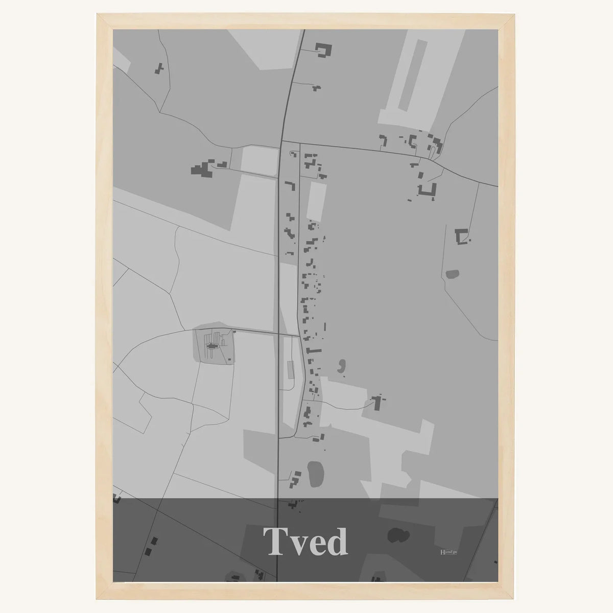 Tved plakat – Firkantet 2026 – Lys pastel grå