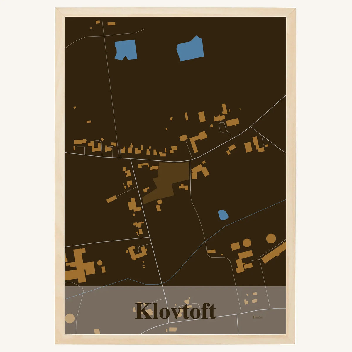 Klovtoft plakat – Firkantet 2026 – Mørk brun
