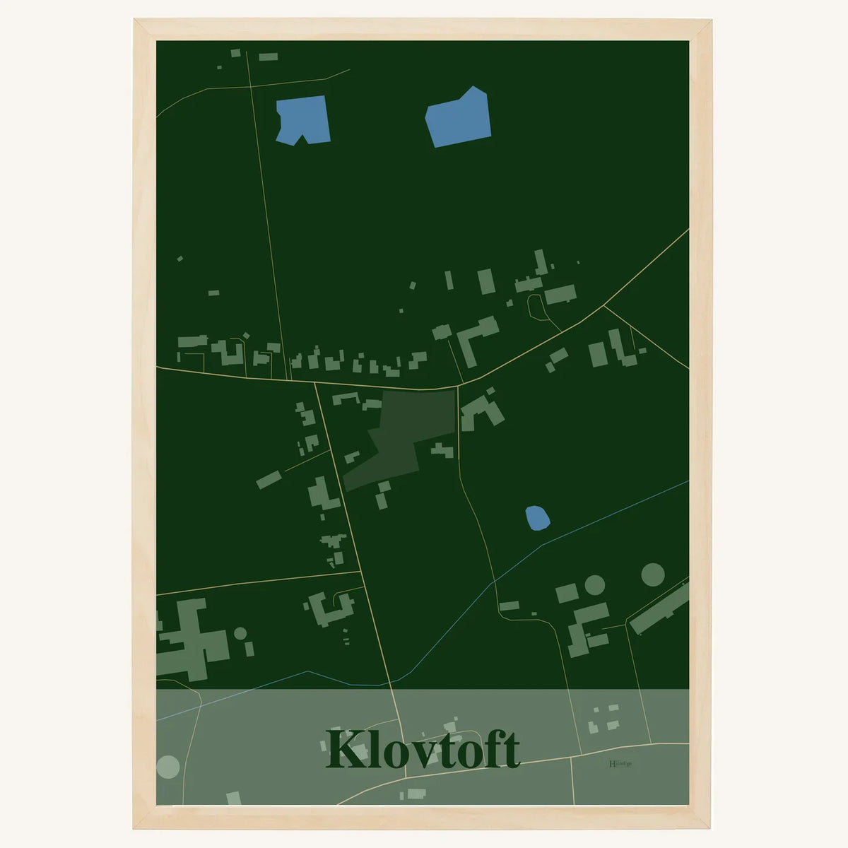 Klovtoft plakat – Firkantet 2026 – Mørk grøn