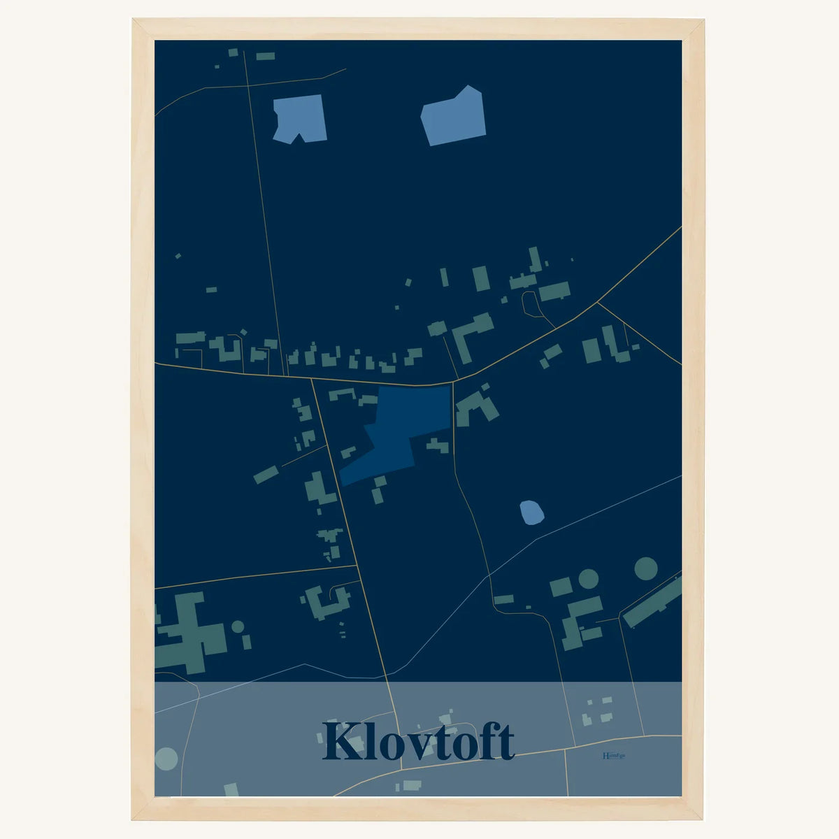 Klovtoft plakat – Firkantet 2026 – Mørk blå