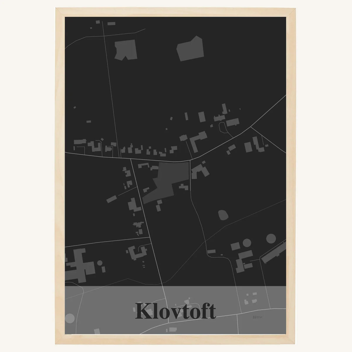 Klovtoft plakat – Firkantet 2026 – Mørk grå
