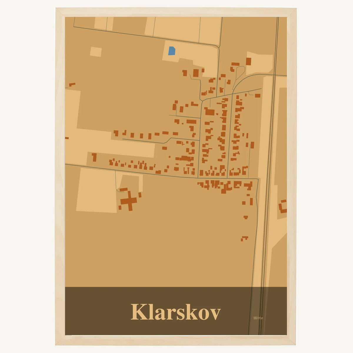 Klarskov plakat – Firkantet 2026 – Lys pastel brun