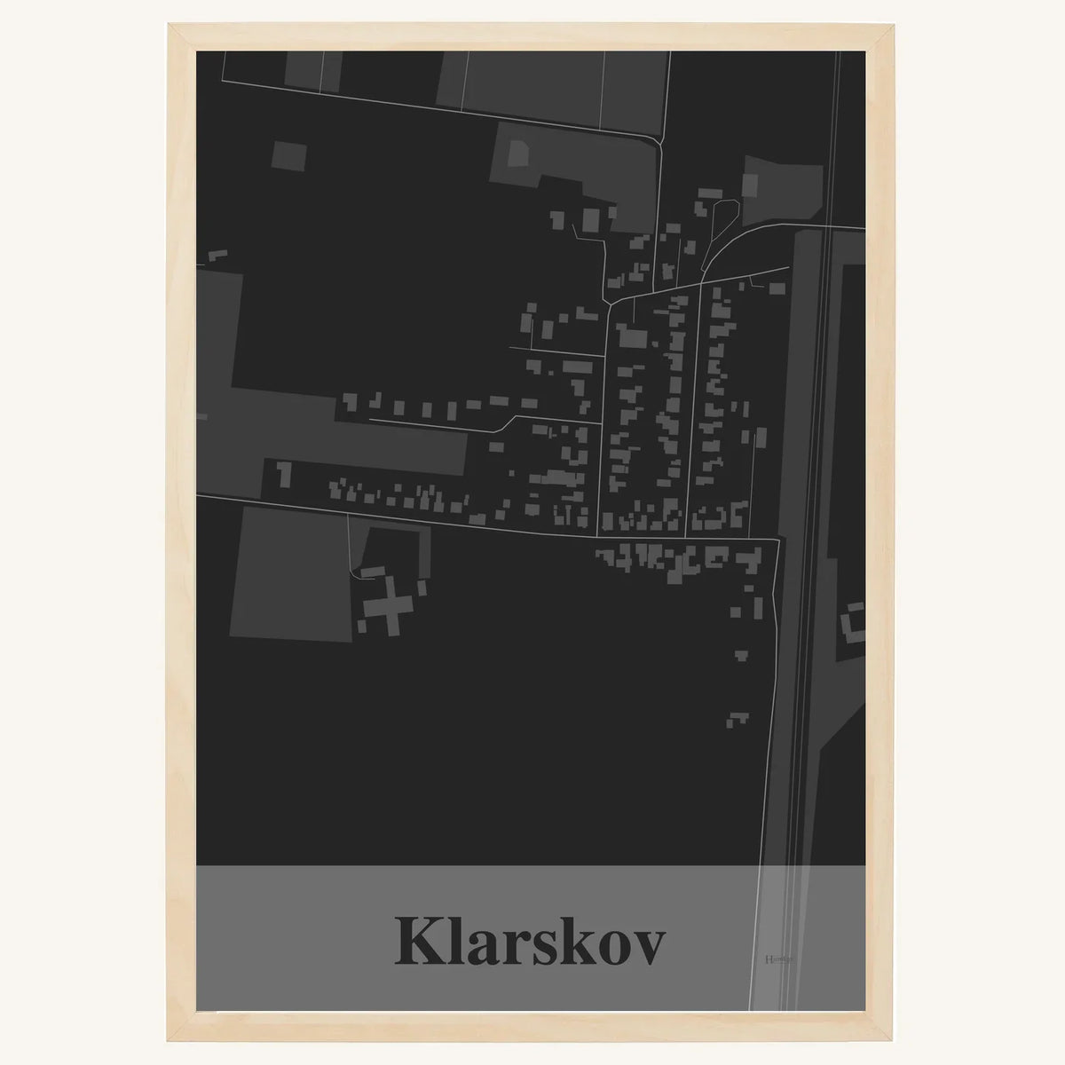 Klarskov plakat – Firkantet 2026 – Mørk grå