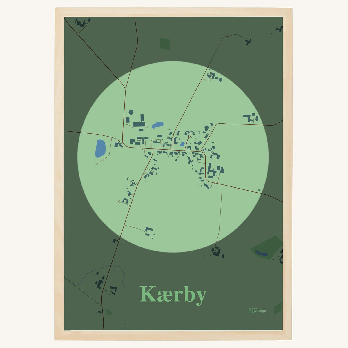 Kærby plakat – Centrum 2026 – Lys pastel grøn