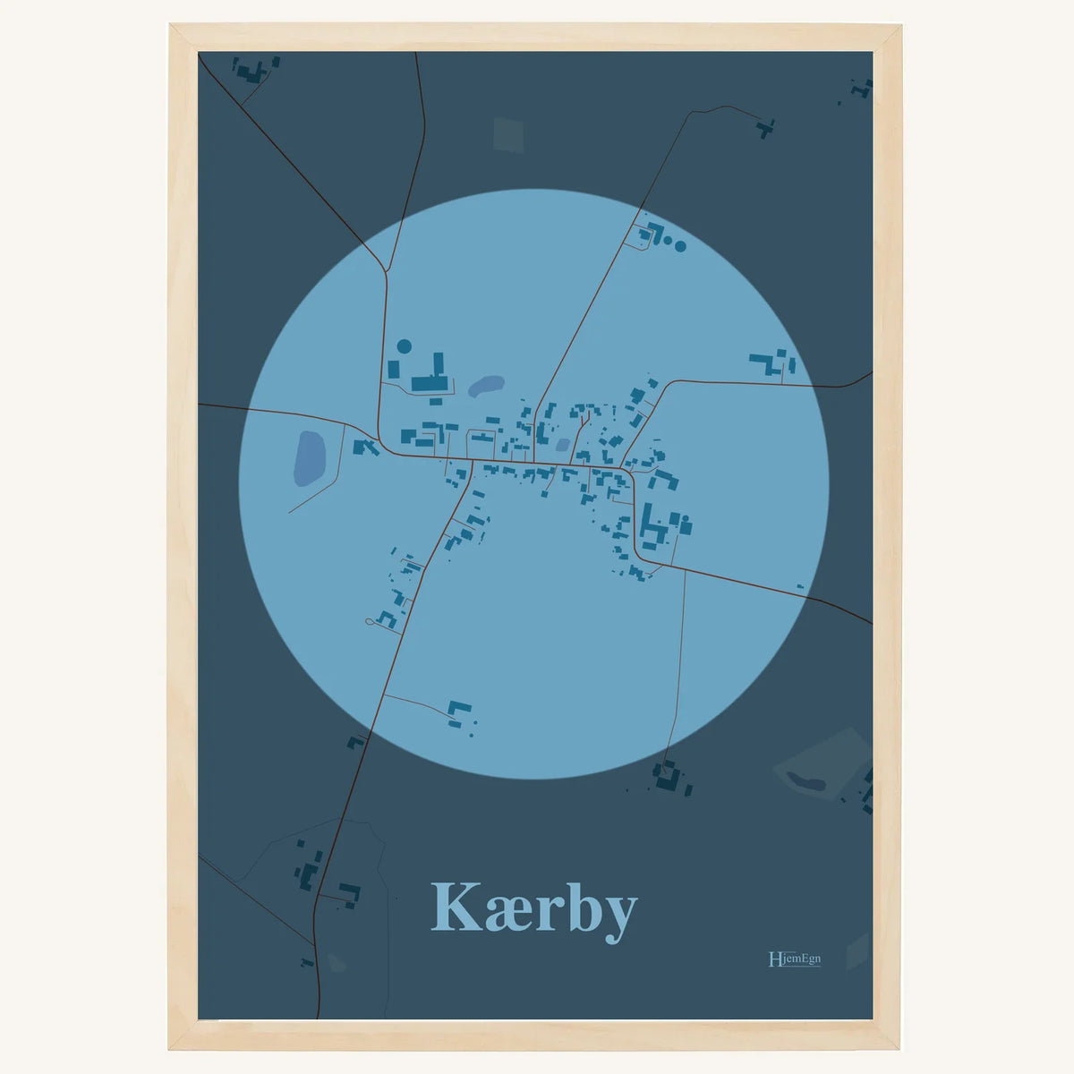 Kærby plakat – Centrum 2026 – Lys pastel blå