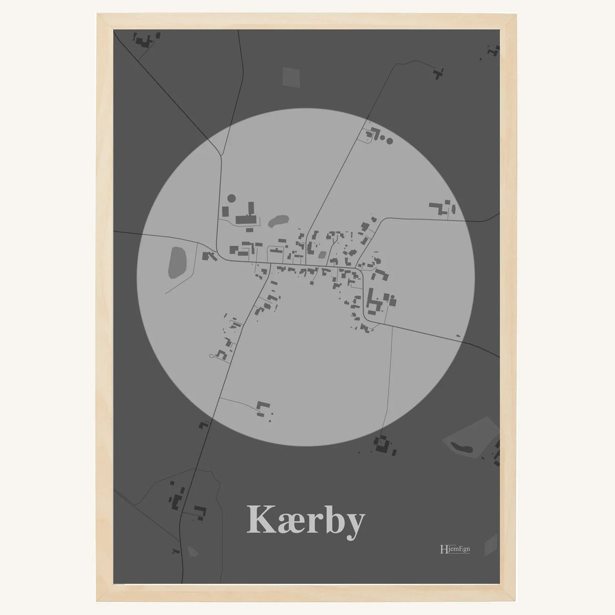 Kærby plakat – Centrum 2026 – Lys pastel grå