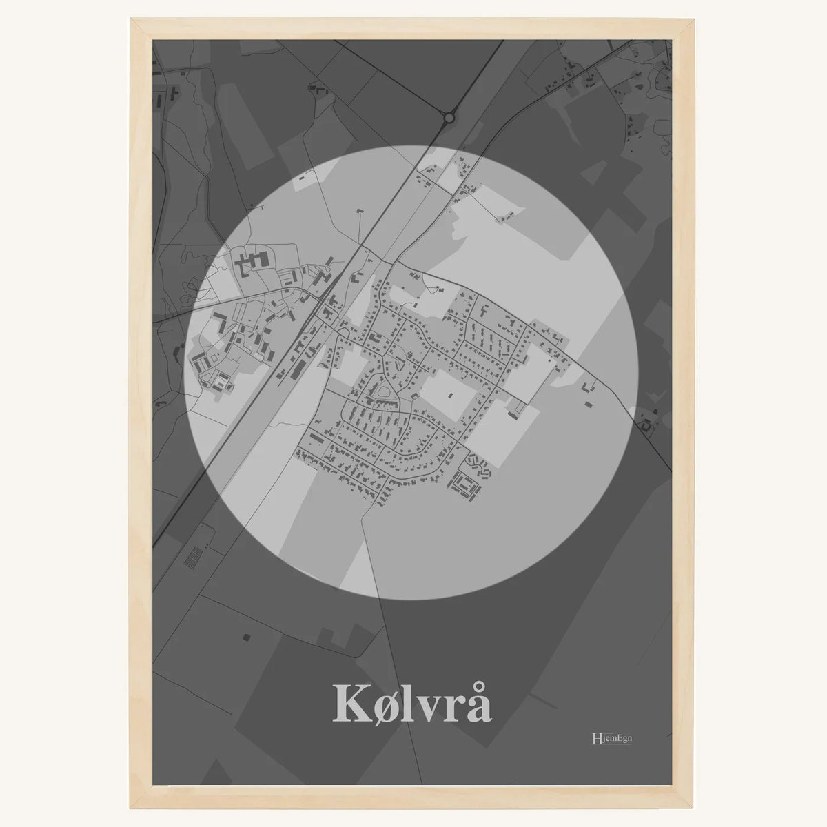 Kølvrå plakat – Centrum 2026 – Lys pastel grå