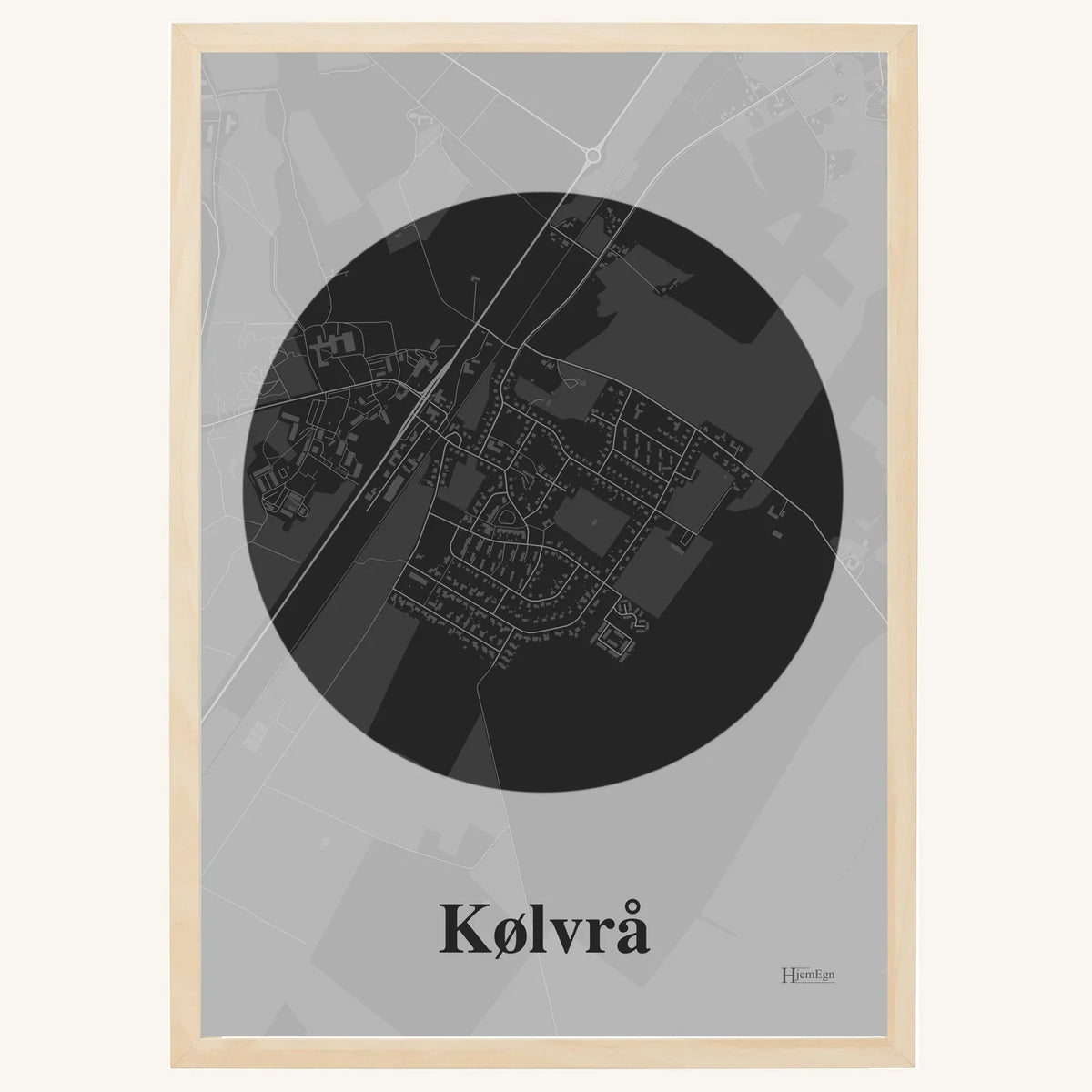 Kølvrå plakat – Centrum 2026 – Mørk grå