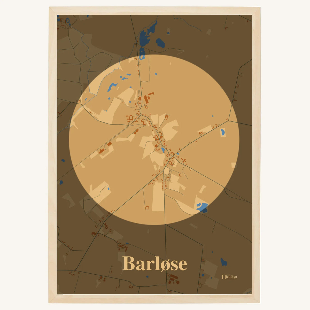 Barløse plakat – Centrum 2026 – Lys pastel brun