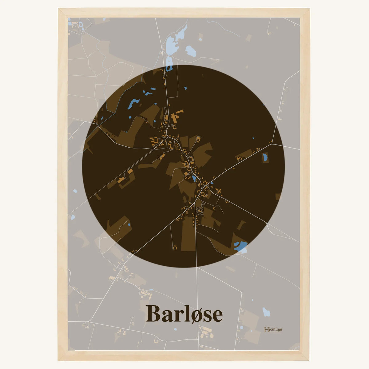 Barløse plakat – Centrum 2026 – Mørk brun