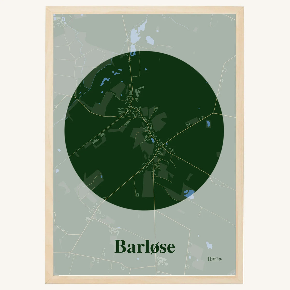 Barløse plakat – Centrum 2026 – Mørk grøn