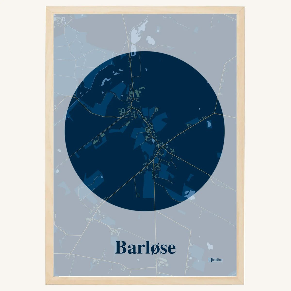 Barløse plakat – Centrum 2026 – Mørk blå
