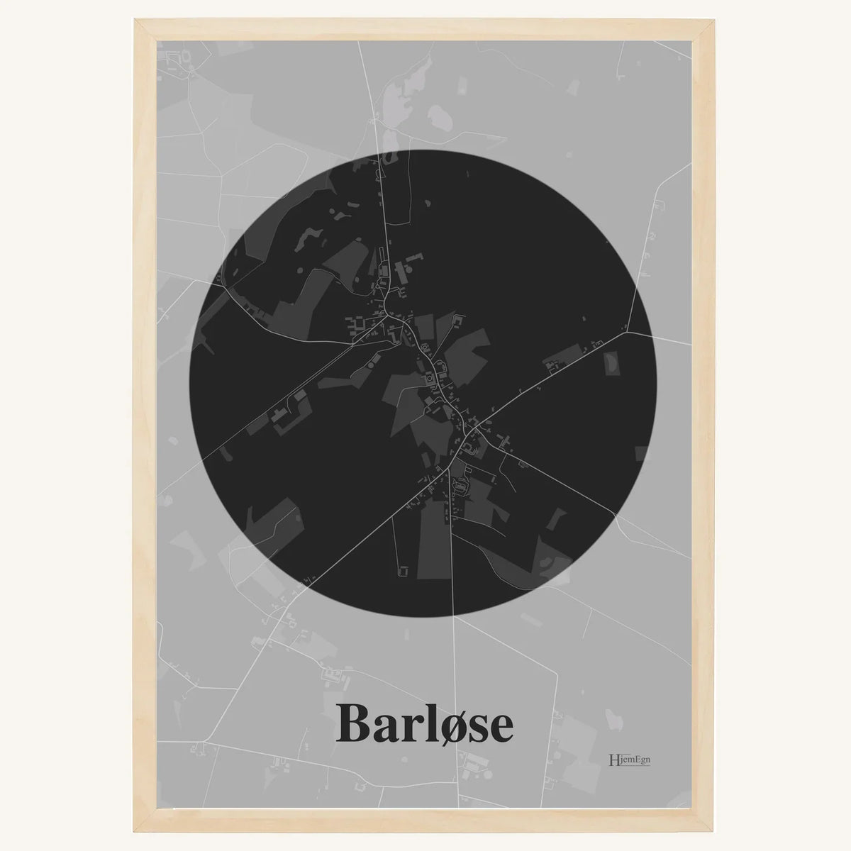 Barløse plakat – Centrum 2026 – Mørk grå