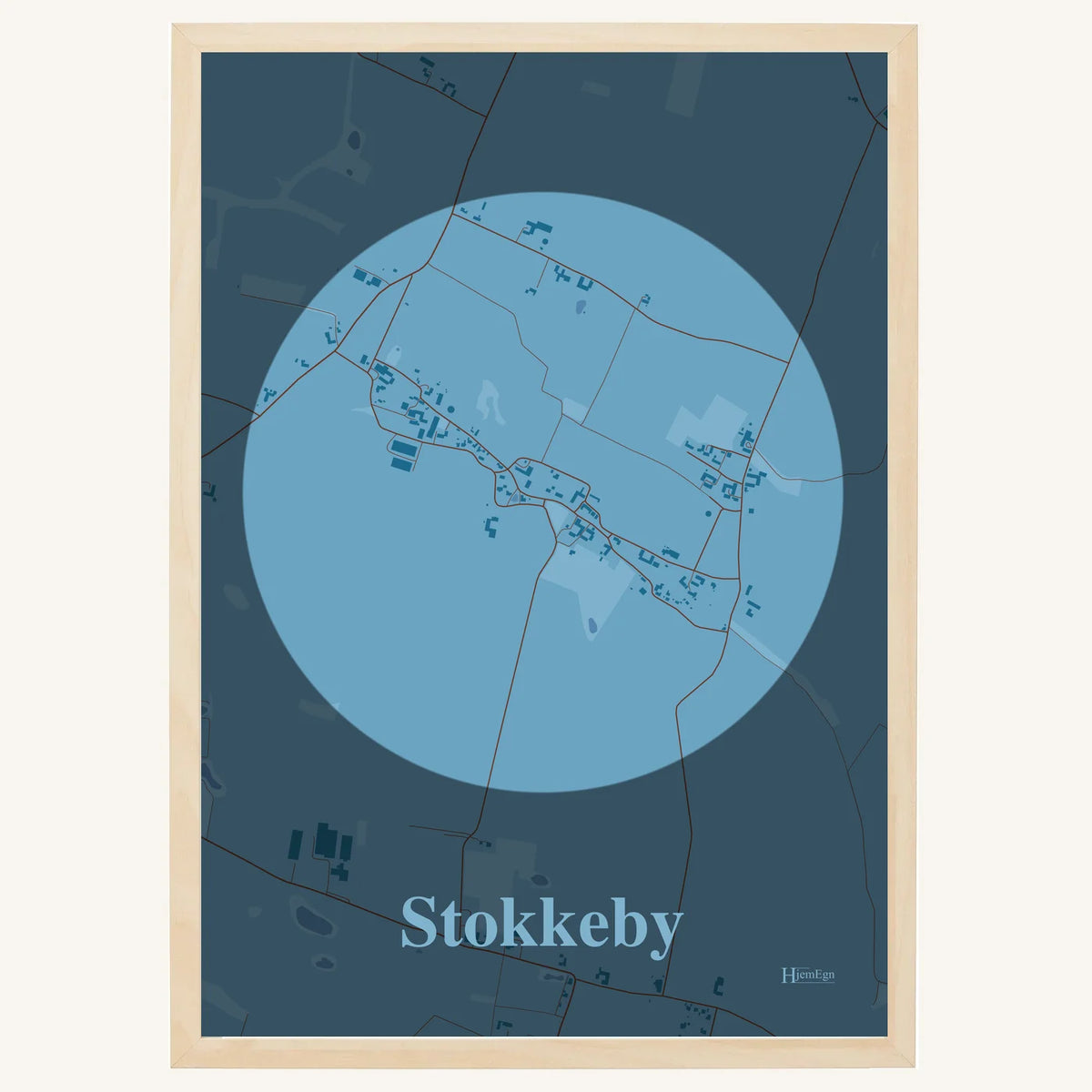 Stokkeby plakat – Centrum 2026 – Lys pastel blå