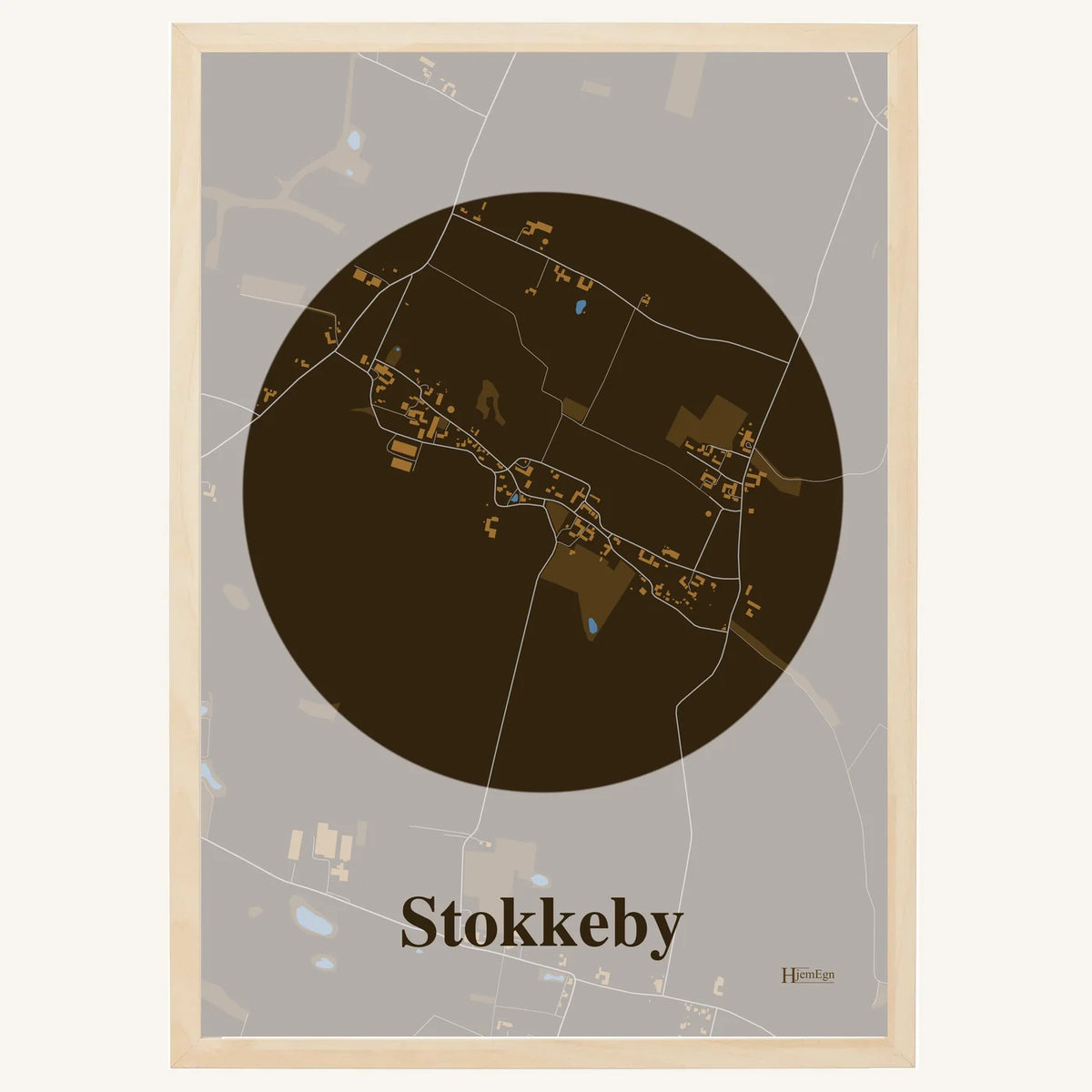 Stokkeby plakat – Centrum 2026 – Mørk brun