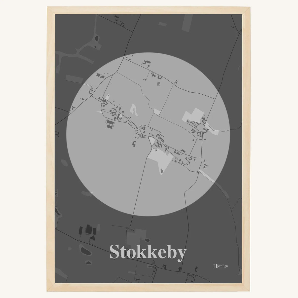 Stokkeby plakat – Centrum 2026 – Lys pastel grå
