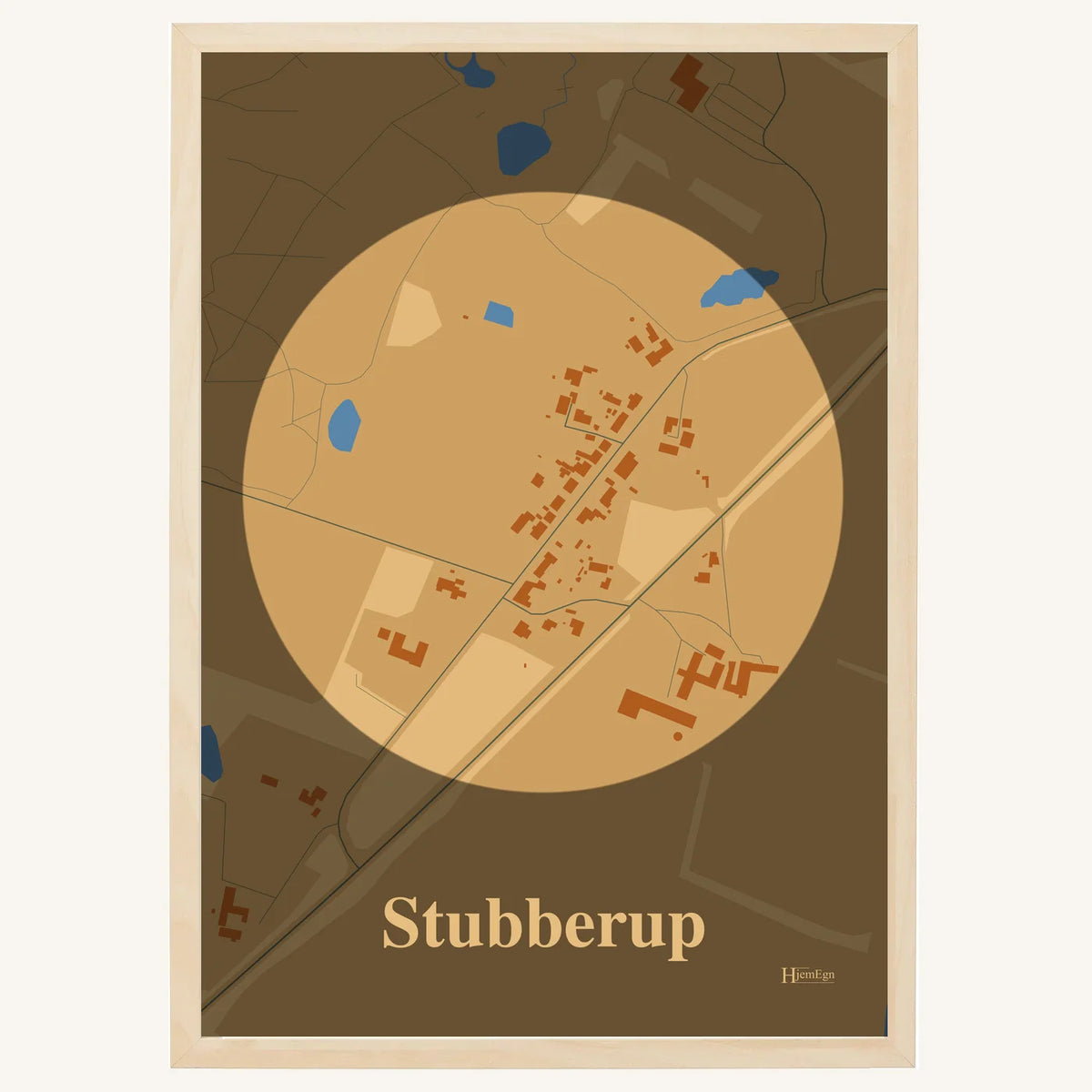 Stubberup plakat – Centrum 2026 – Lys pastel brun
