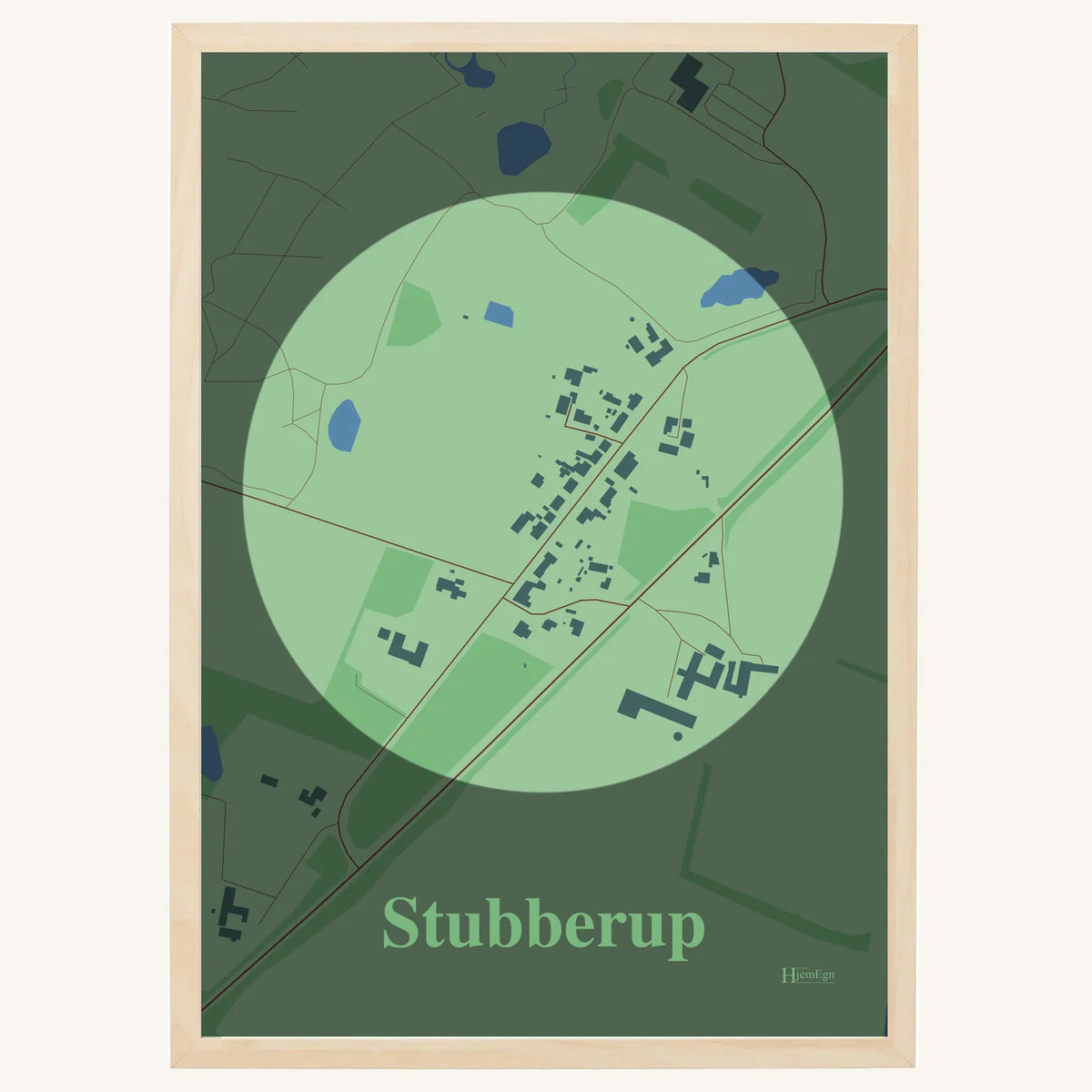 Stubberup plakat – Centrum 2026 – Lys pastel grøn